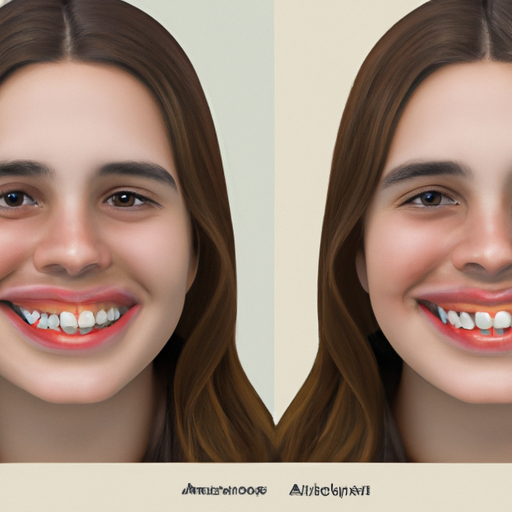 1. תמונת לפני ואחרי של מטופלת שעברה מהפך חיוך ברעננה.