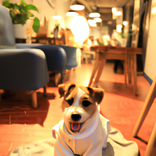 כלב שמח שנהנה מהמתקנים הידידותיים לחיות מחמד במלון